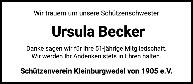 Ursula Becker